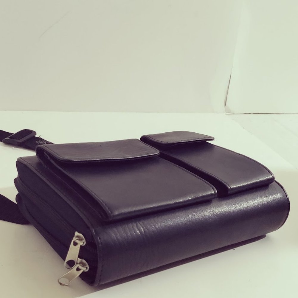 Multi Purpose Leather Case with Adjustable Shoulder Straps - Picture 3 of 16